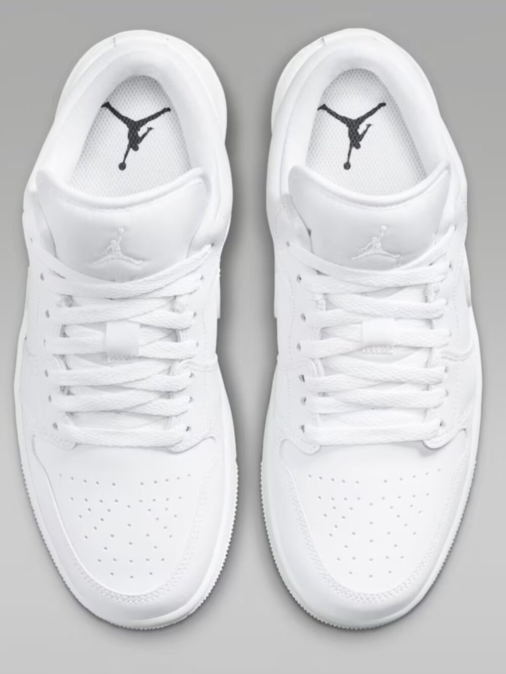 Air Jordan 1 Low Triple White Sneakers | Women’s Size 8 | Leather